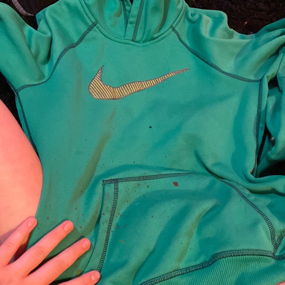 green nike hoodie
